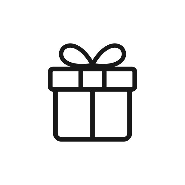 礼品盒图标隔离白色。矢量图图片下载