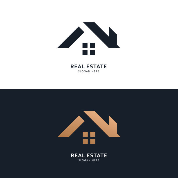 房地产标志和图标设计理念图片下载