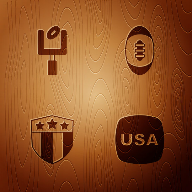 设定美国独立日美式足球目标图片下载