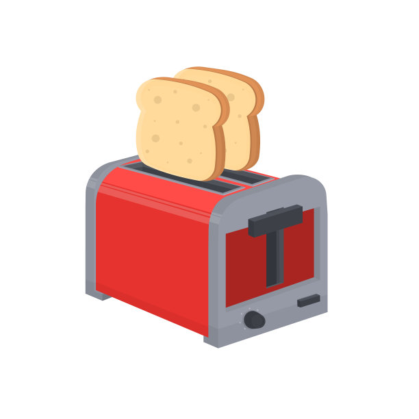 烤面包机。煎吐司面包图片下载