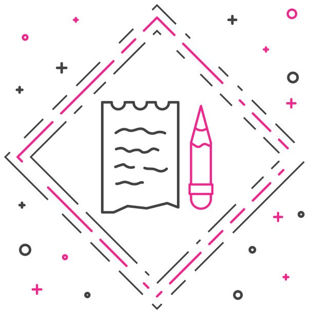 在线购物清单和铅笔图标隔离上图片下载