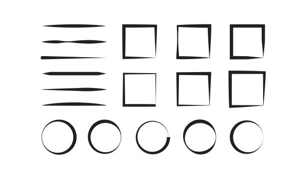 线几何图形图标设置为您的设计图片下载