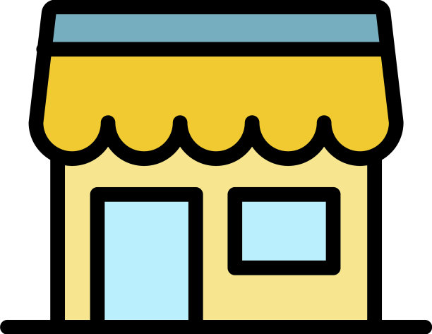 食品店图标颜色轮廓图片下载