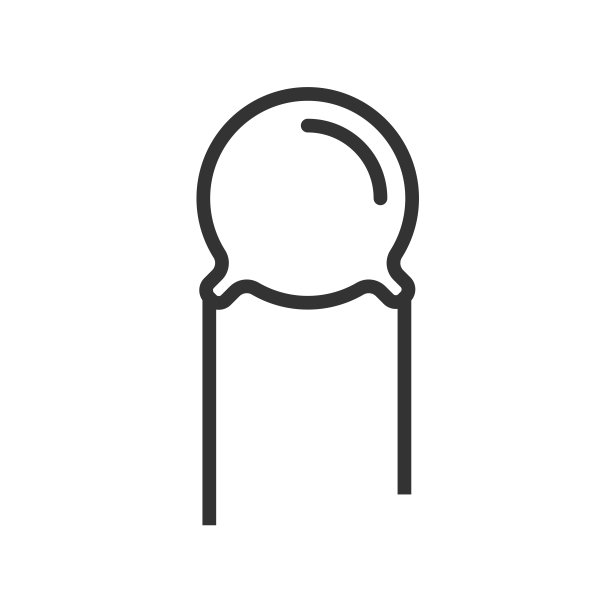 陶瓷电容器外形图标，主板上的电子及电路部件附件图片下载