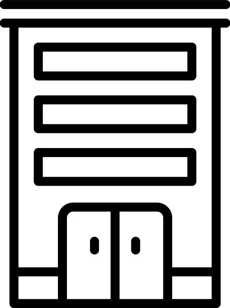 小的多层图标勾勒出城市图片下载