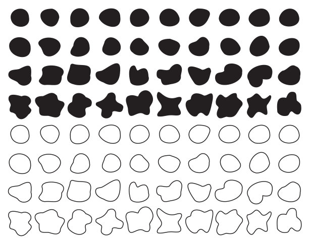 黑色液体形状的图标抽象的形状符号图片下载