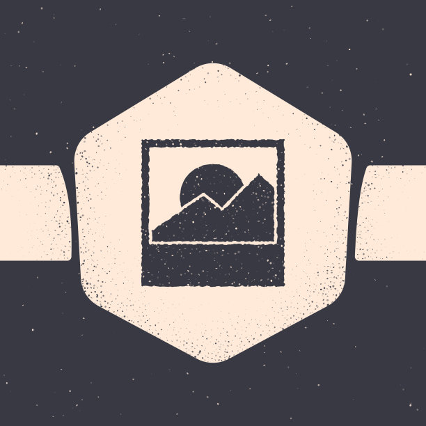 垃圾照片图标孤立在灰色背景图片下载