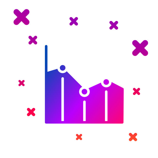 彩色饼图信息图图标隔离在白色上图片下载