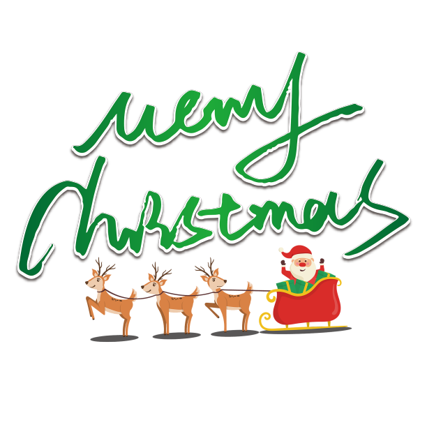 圣诞节卡通艺术标题图片下载