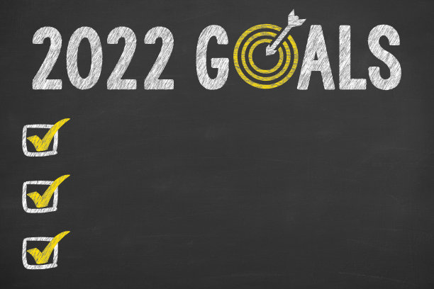 关于黑板背景的2022年新年目标图片下载