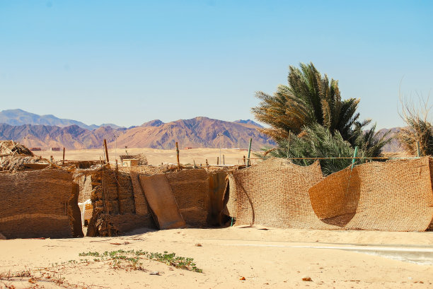 非洲的撒哈拉沙漠，埃及的萨法加，风沙的窗帘图片下载
