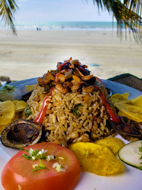 用软体动物做的热腾腾的米饭是最好的图片下载