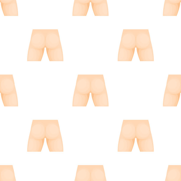 人体臀部图案无缝衔接图片下载