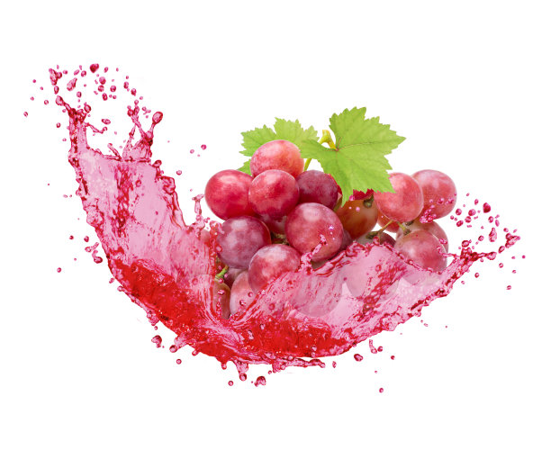 红葡萄汁飞溅分离图片下载