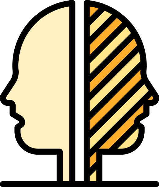 双重个性图标颜色轮廓图片下载