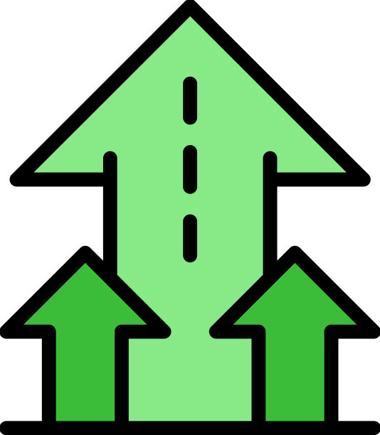 启动箭头图标颜色轮廓图片下载