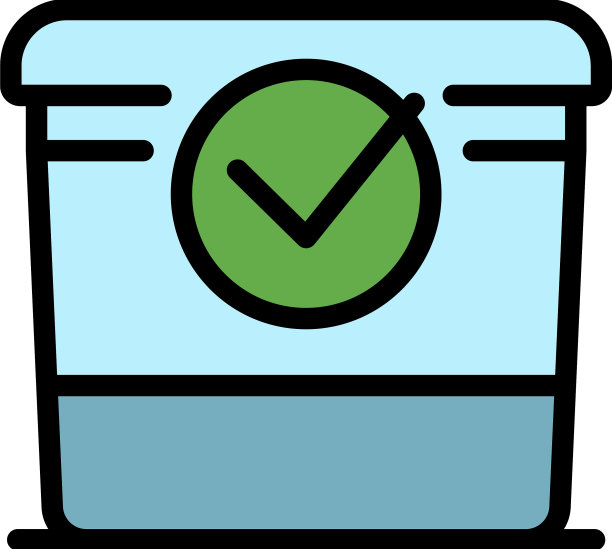 垃圾环保盒图标颜色轮廓图片下载