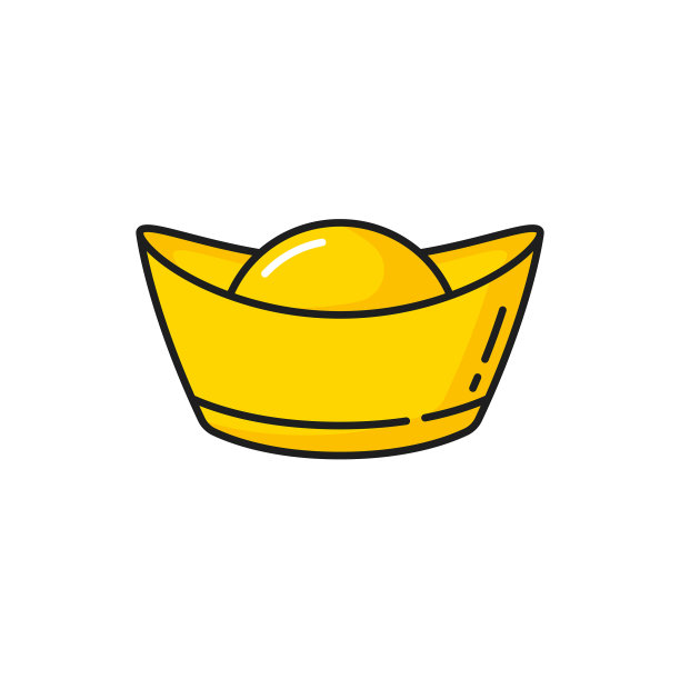 春节装饰金元宝图片下载