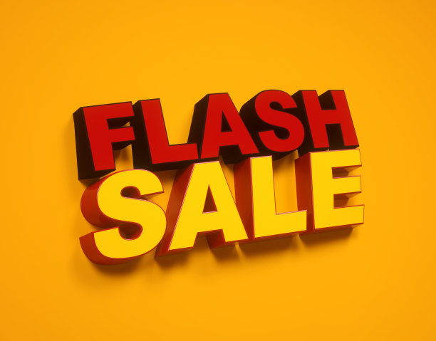 限时抢购标志，限时抢购横幅，50%折扣，红黄横幅，限时抢购市场标签，特价。图片下载