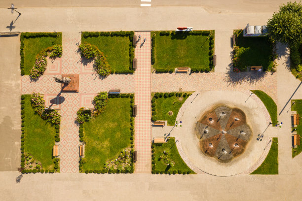 卡米安卡广场的鸟瞰图图片下载