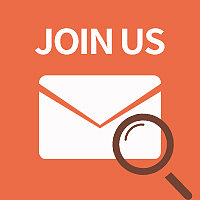 橙色邮箱邮件放大镜公众号次图素材图片