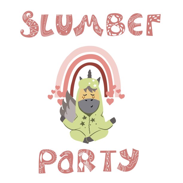 睡眼惺忪的独角兽坐在莲花的位置，粉红的彩虹。图片下载