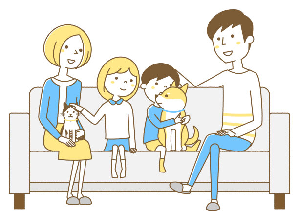 家人在沙发上休息图片下载