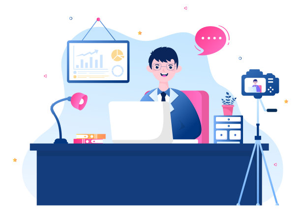 视频教程背景矢量插图。在电脑上观看和在线流关于教育，为网络横幅，小册子，海报或书封面的知识图片下载