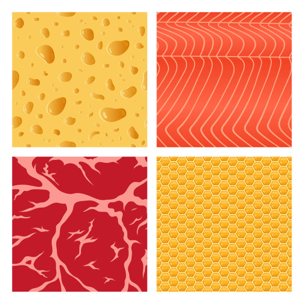 向量食物纹理或背景图片下载