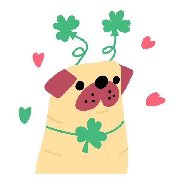 帕格穿着圣帕特里克节的服装。图片下载