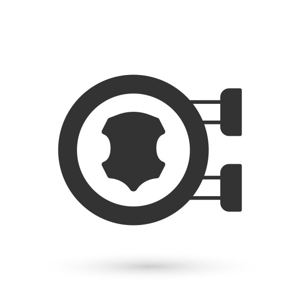 灰色皮革图标孤立在白色背景。向量图片下载