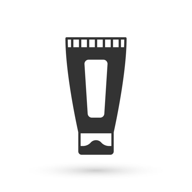 灰色霜或乳液化妆品管图标孤立在白色背景。女性身体护理产品。向量图片下载