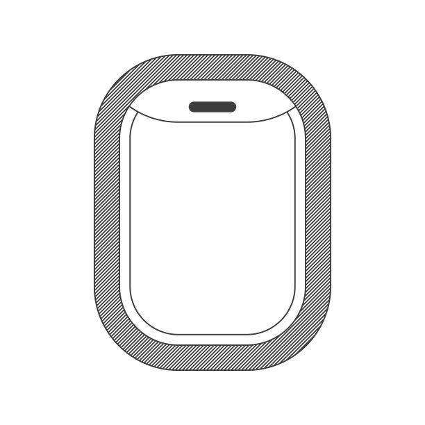 飞机窗户向量。图片下载