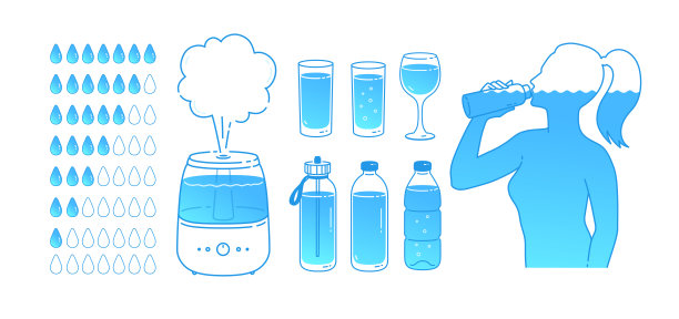 矢量插图集的水平衡的概念图片下载