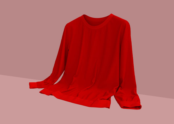 空白的运动衫模拟在前面的视图图片下载