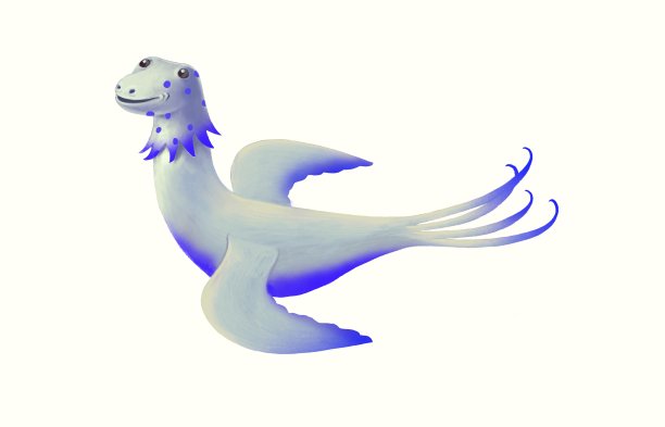 独立动物卡通人物设计，绘出可爱的怪物。奇幻有趣的插图。图片下载