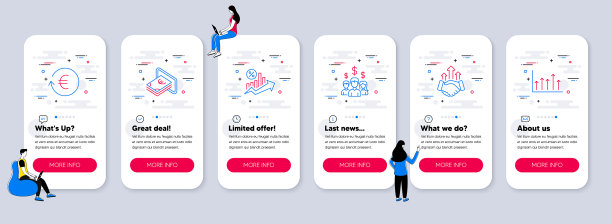 金融图标的集合，如贷款百分比交易图片下载