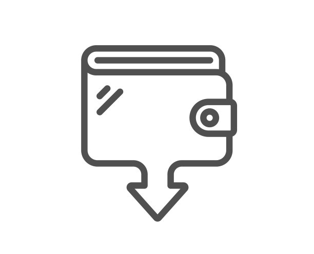 钱包线图标发送钱钱包标志图片下载