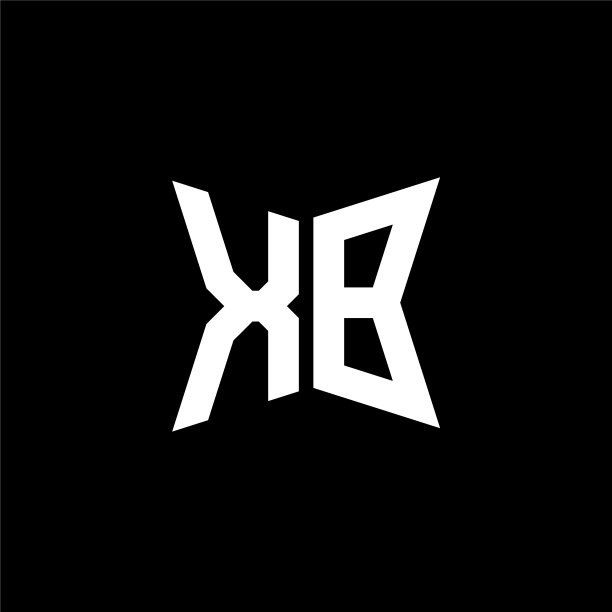 Xb标志交织几何形状风格图片下载