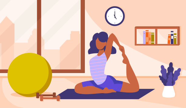 年轻女子做瑜伽图片下载