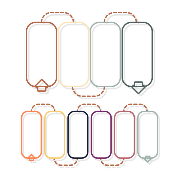 为您的演示或网站提供的商业信息图。矢量插图。线条和简单的物体。图片下载