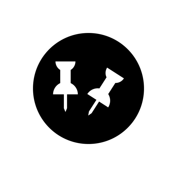 图钉图标矢量图图片下载
