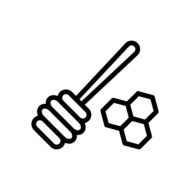 蜂蜜图标设计矢量模板插图符号和符号EPS 10在白色背景图片下载