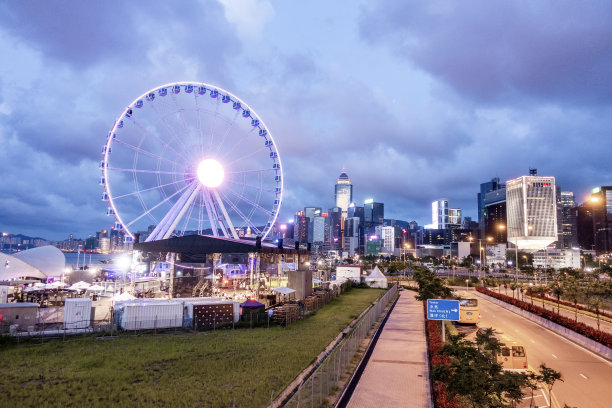 香港中环摩天轮。图片下载