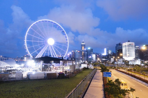 香港中环摩天轮。图片下载