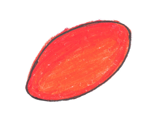 药丸画与蜡笔孤立在白色背景图片下载