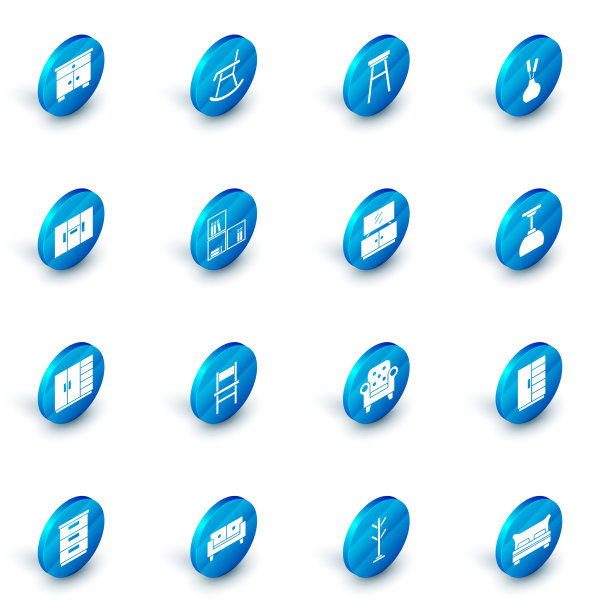 设置扶手椅，椅子，花瓶，衣柜，架子图片下载