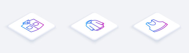 套等距线衬衫，连帽衫和汗衫图片下载