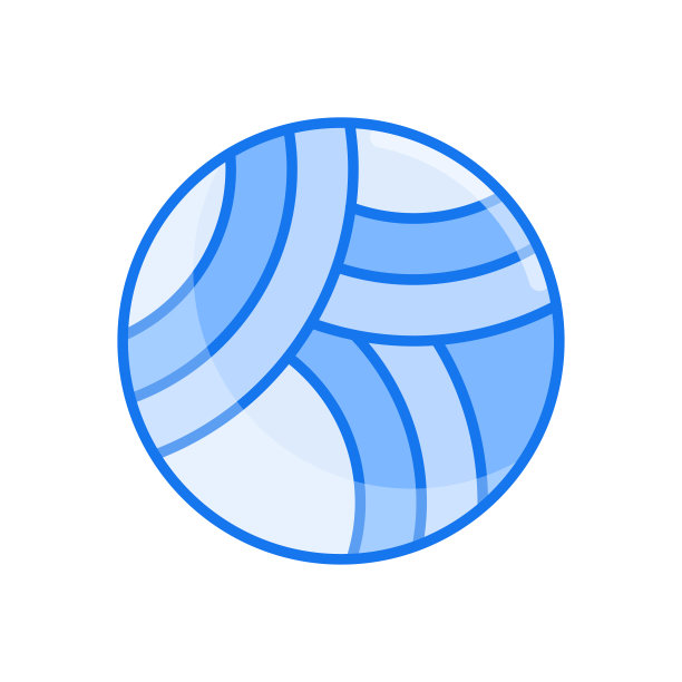 球矢量蓝色图标设计插图。兽医符号在白色背景EPS 10文件图片下载