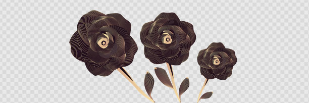 豪华的壁纸设计，金莲和自然的背景。玫瑰线艺术设计的织物，打印和背景纹理，矢量插图图片下载